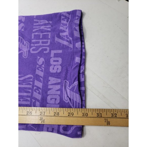 NBA Lakers Womens Jogger Pants Sweatpants Purple Wide Leg Drawstring Size Small - Picture 8 of 8